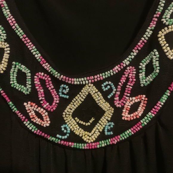 Choices Women’s Beaded Neck Shift Dress - Picture 2 of 3